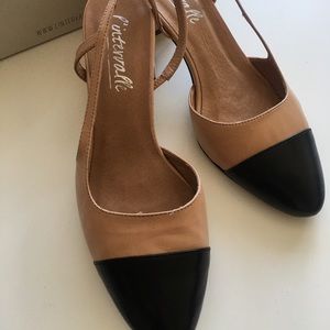 Brand New sling back sandals Chanel inspired